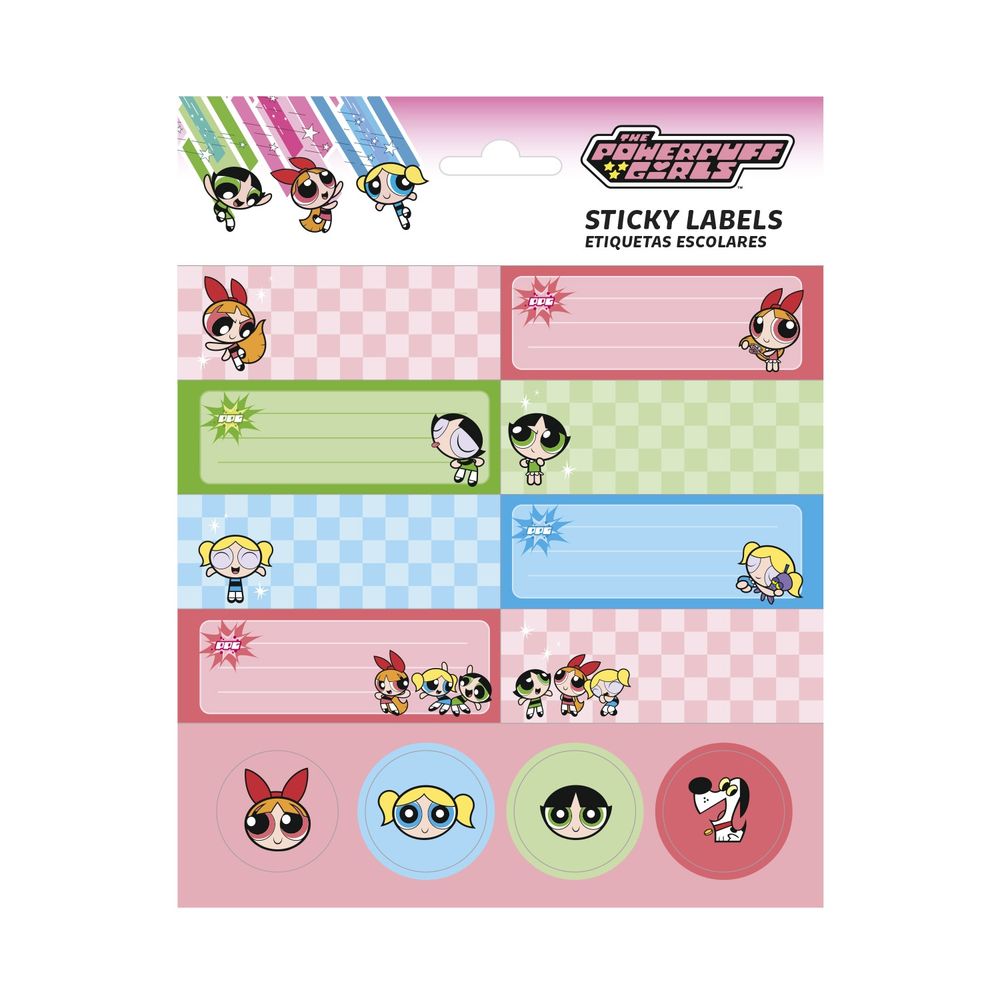 Grupo Erik Powerpuff Girls - SelfAdhesive Labels Selbstklebende Etiketten - Mehrfarben